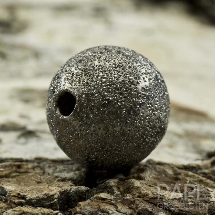 Stardustpärla metall 12 mm, Svart (st)