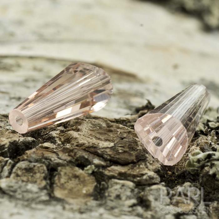 Glaspärla Cone 12 mm, Rosa (5st)