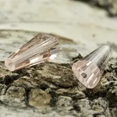 Glaspärla Cone 12 mm, Rosa (5st)