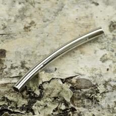 Mellandel Böjt rör 2x25 mm, Platinafärg (10st)