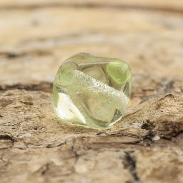 Glaspärla Oktaeder 5x6 mm, Grön (30st)