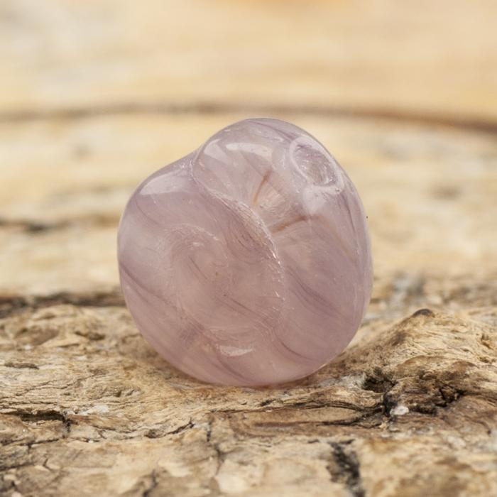 Glaspärla Snäcka 8x8,5 mm, Lila (10st)