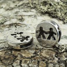 Slider Par 18 mm, Antiksilver (st)