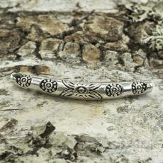 Mellandel Böjt rör 4x33 mm, Antiksilver (st)