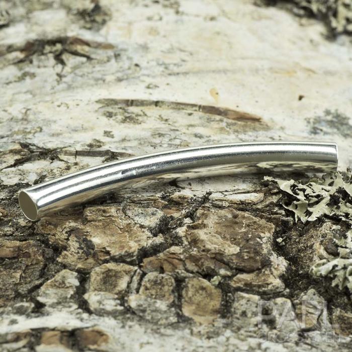 Mellandel Böjt rör 4x41 mm, Silverfärg (5st)