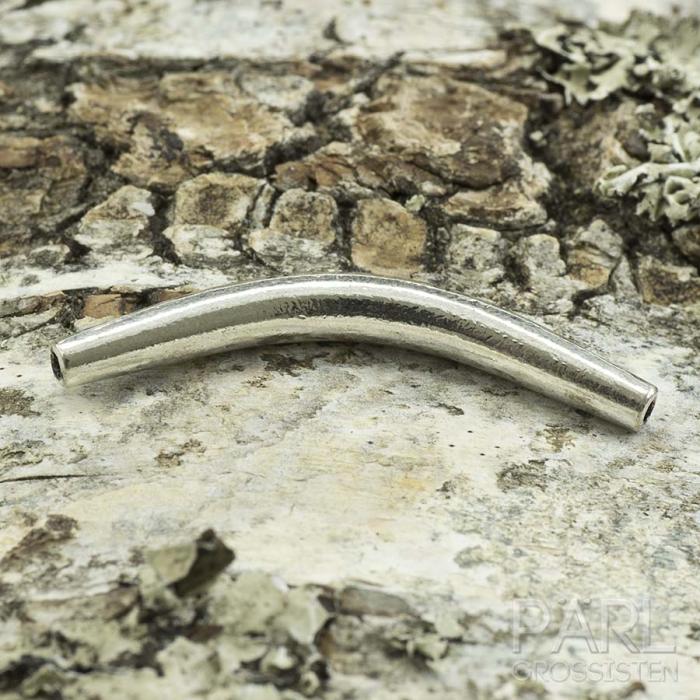 Mellandel Böjt rör 4x33 mm, Antiksilver (st)