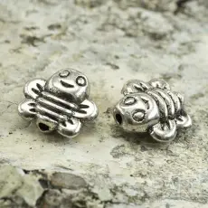 Mellandel Bi 9 mm, Antiksilver (5st)