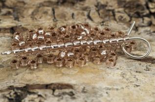 Seed Beads silverlined 2,6 mm, Gammelrosa (20g)