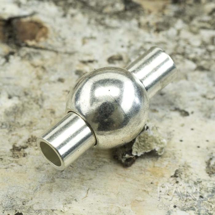Magnetlås med kula Silverpläterad 925 16x8 mm (st)