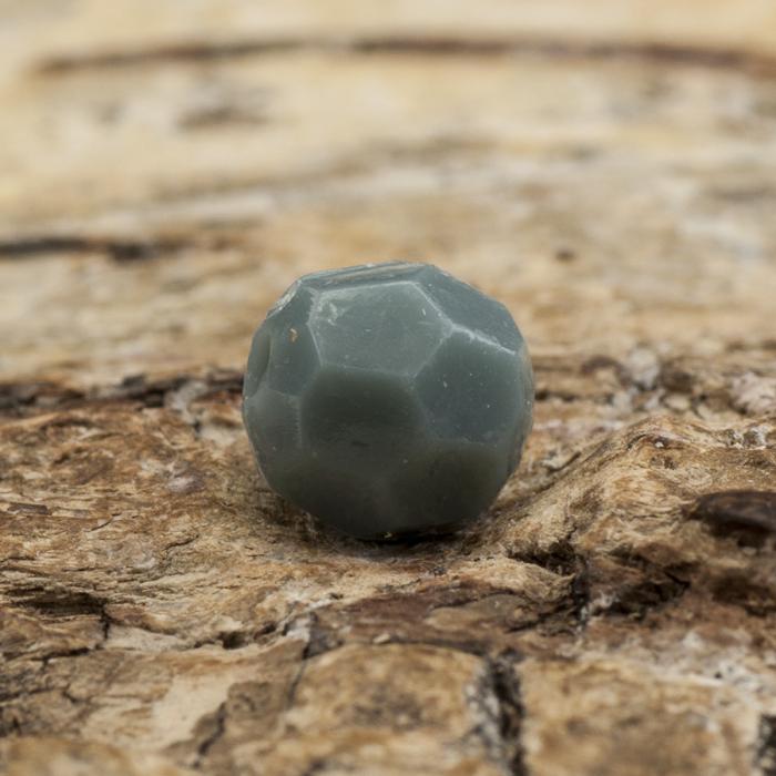 Akrylpärla facetterad opak 6 mm, Grå (50st)