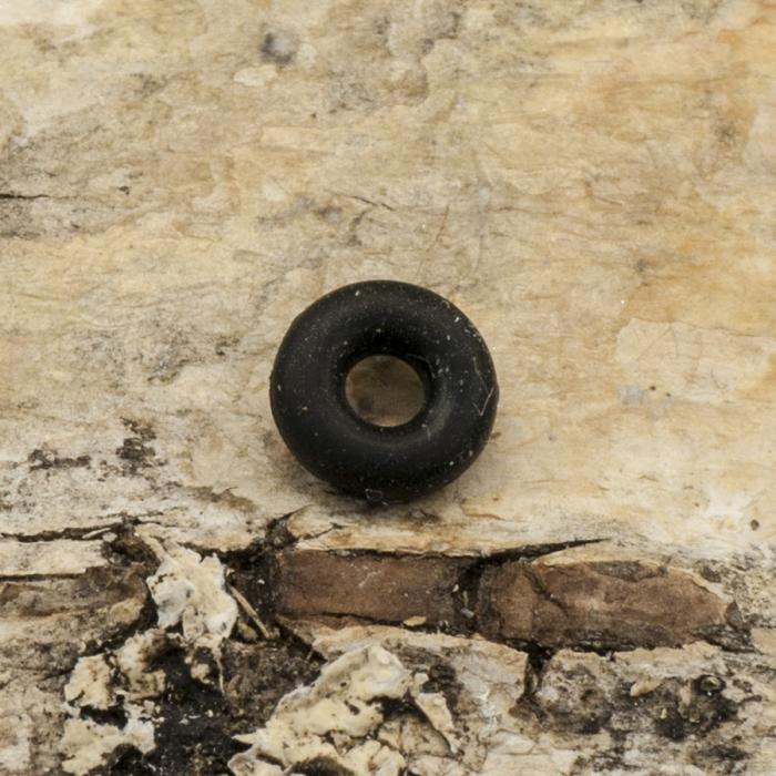 Gummiring 6x2 mm, Svart (10st)