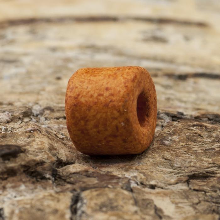 Keramikpärla Pelare 6x5 mm, Orange (20st)