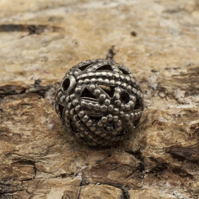 Filigrankula 8 mm, Antiksilver (5st)