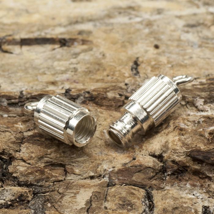 Skruvlås 18x4 mm, Silverfärg (10st)