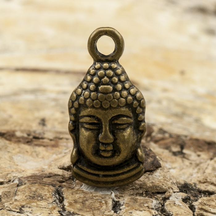 Berlock Buddha 16x8 mm, Antikbrons (5st)