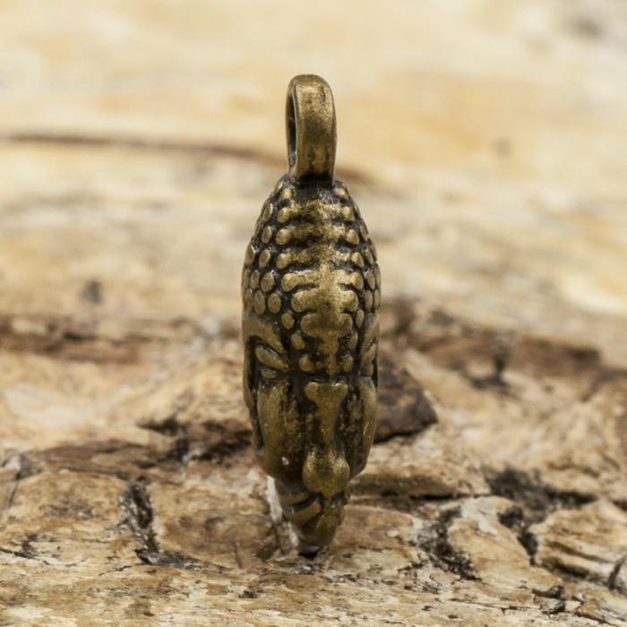 Berlock Buddha 16x8 mm, Antikbrons (5st)