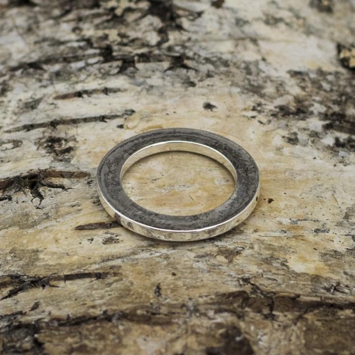 Budskapsring Blank 22 mm, Silverfärgad (st)