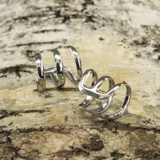 Örhänge Ear Cuff, Silverfärg (2st)