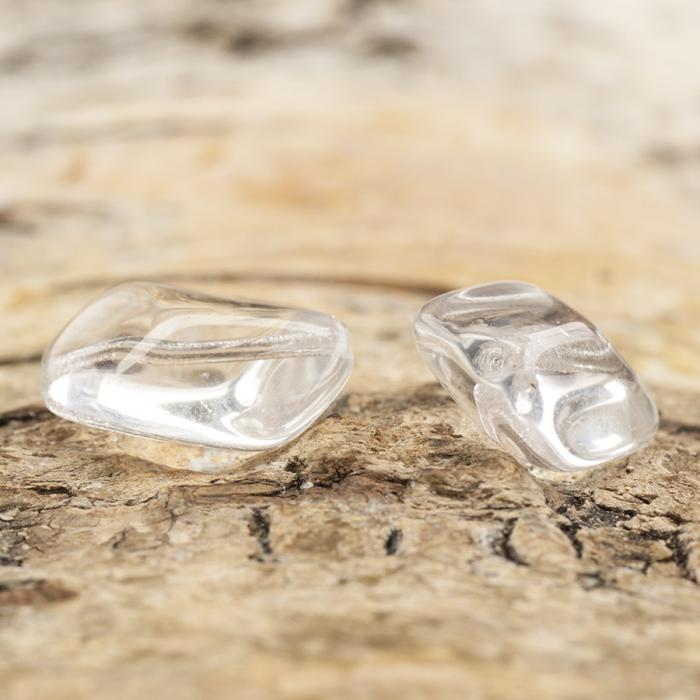 Glaspärla Fantasi 10x14 mm, Klar (10st)
