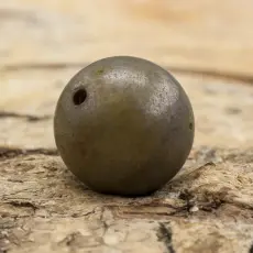 Glaspärla Rund 9 mm, Gröngrå (15st)