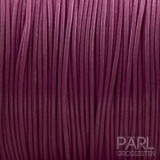 Vaxad polyestertråd Korea 1 mm, Cerise (meter)