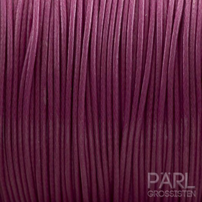 Vaxad polyestertråd Korea 1 mm, Cerise (meter)