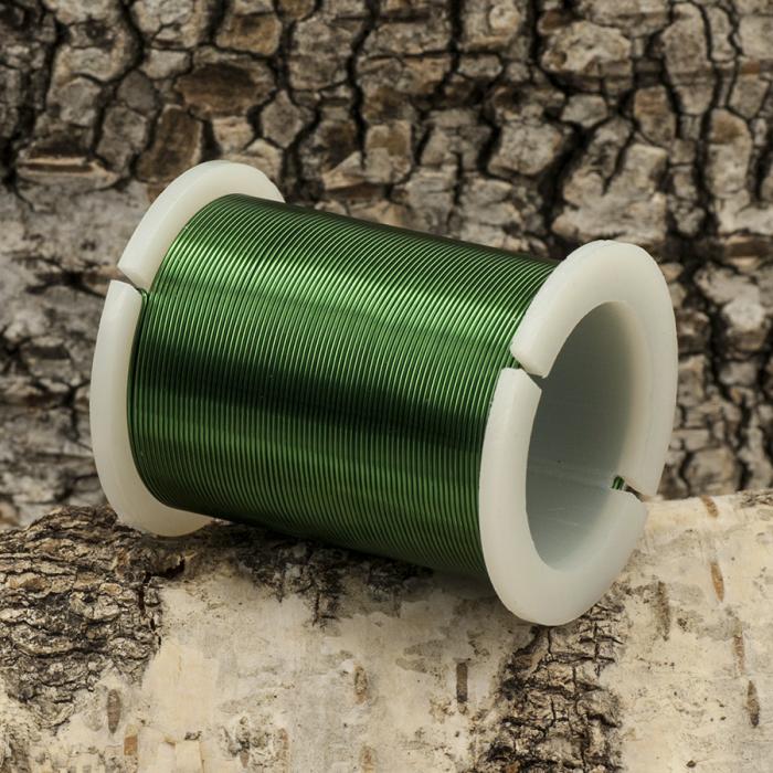 Koppartråd 0,45 mm, Grön (18 m)