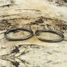 Ring öppningsbar 20 mm, Svart (10st)
