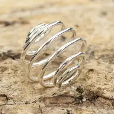 Pärlbur 10 mm, Silverfärg (5st)