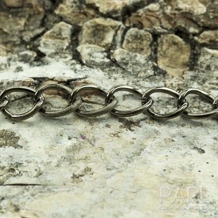 Smyckeskedja 6x5 mm, Svart (meter)