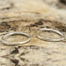 Ring öppningsbar 20 mm, Silverfärg (10st)