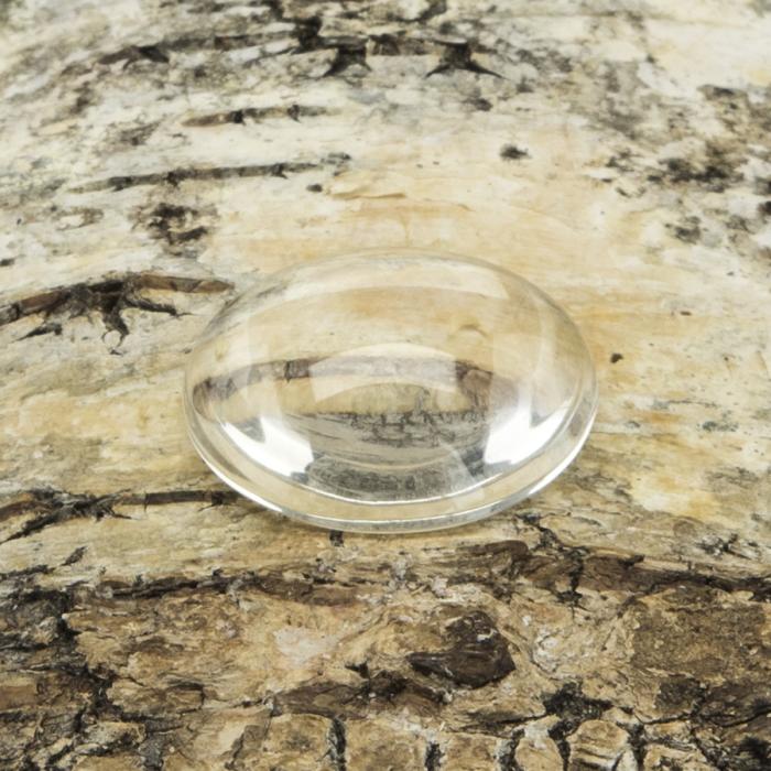 Cabochon Glas 25 mm, Klar (st)