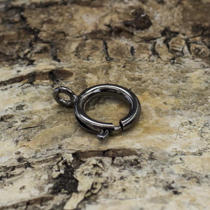 Ringlås 13,5 mm, Svart (5st)
