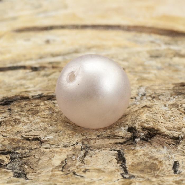 Vaxad glaspärla matt 8 mm, Ljusrosa nyansmix (40st)