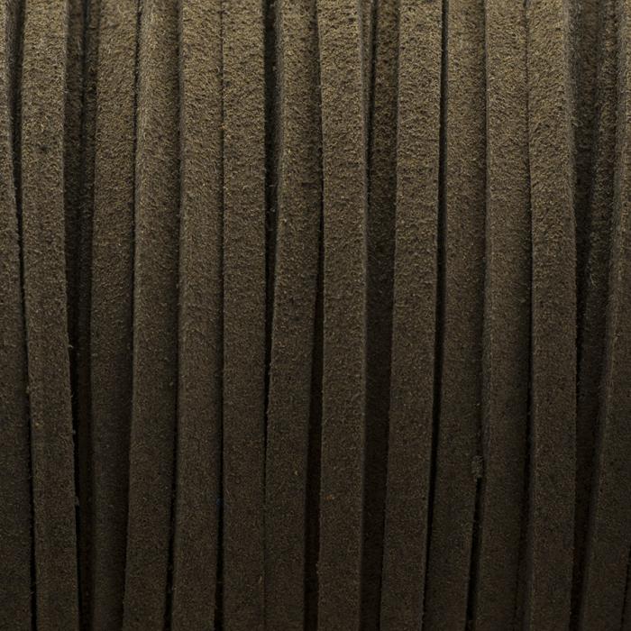 Band mockaimitation Eco 3x1,5 mm, Grå (meter)