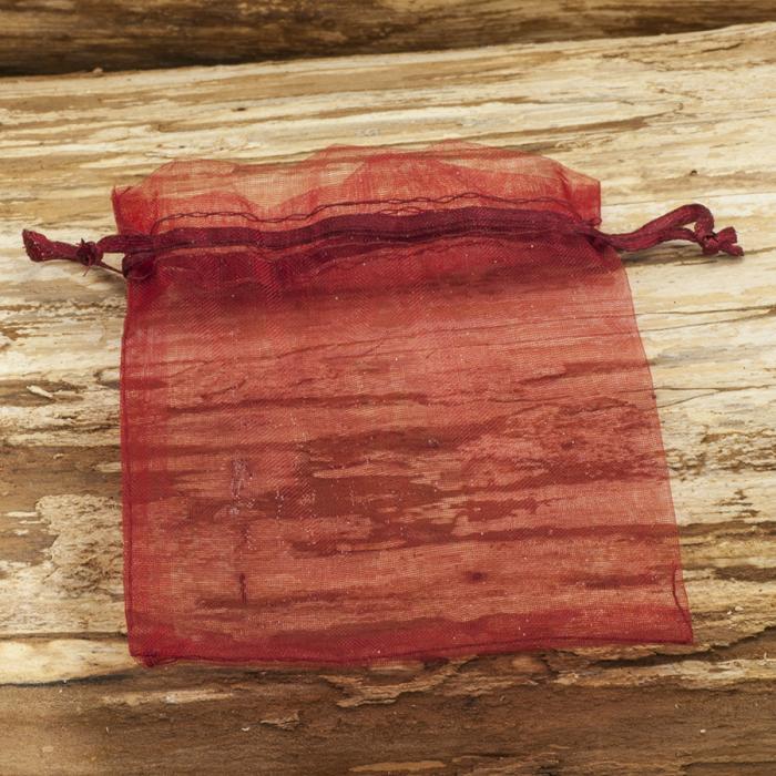 Tygpåse organza 10x12 cm, Röd (st)