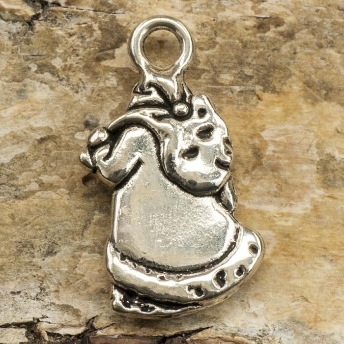 Berlock Tomte 18x25 mm, Antiksilver (st)