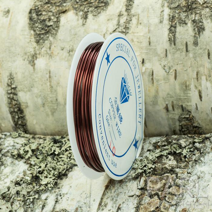 Koppartråd 1 mm, Brun (2,5 m)