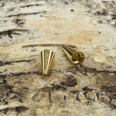 Pärlhållare Kon 5,5x12 mm, Guldfärg (10st)