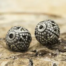 Filigrankula 6 mm, Antiksilver (10st)