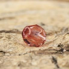 Glaspärla facetterad 3,5x4 mm, Bordeaux (30st)
