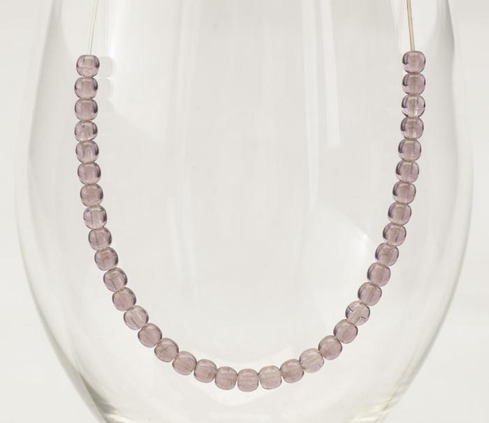 Glaspärla rund 4 mm, Lila (60st)