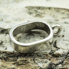 Berlockhållare Stor 4x16 mm, Antiksilver (5st)