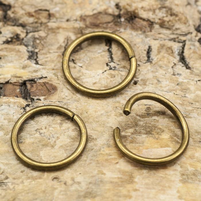 Ring öppningsbar 10 mm, Antikbrons (50st)