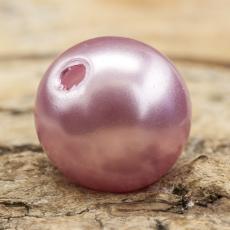 Rund Akrylpärla 10 mm, Rosa (20st)