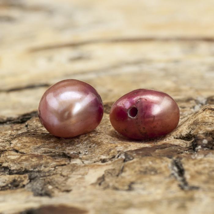Sötvattenspärla 6 mm, Rosé (20st)