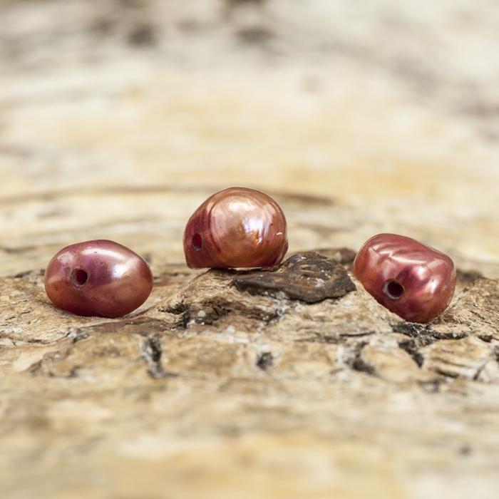 Sötvattenspärla 6 mm, Rosé (20st)