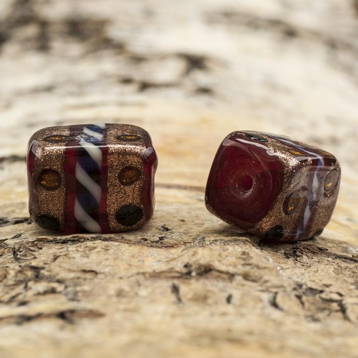 Glaspärla Special 11x14 mm, Multifärg (5st)