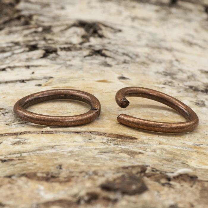 Ring öppningsbar 12 mm, Antikkoppar (10st)