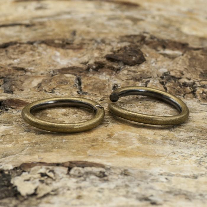 Ring öppningsbar 12 mm, Antikbrons (10st)